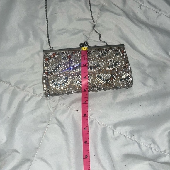 Sparkling purse✨beaded clutch evening bag party bag bedazzled bag - Picture 12 of 13